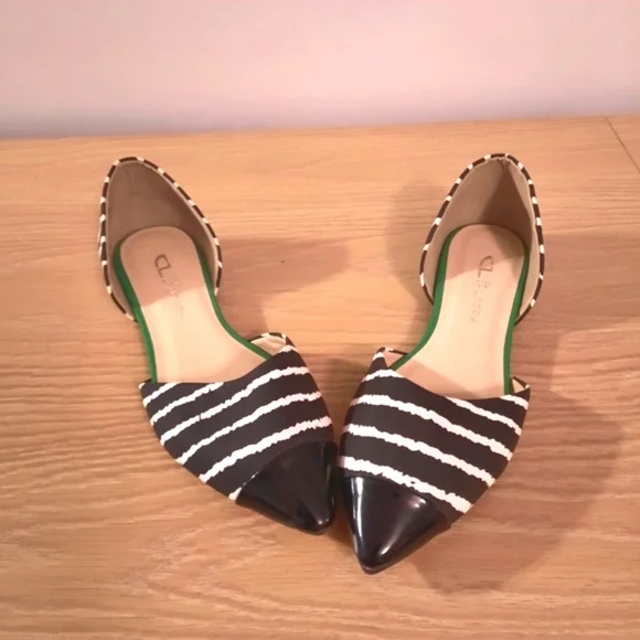 Animal print striped flats - Picture 1 of 8